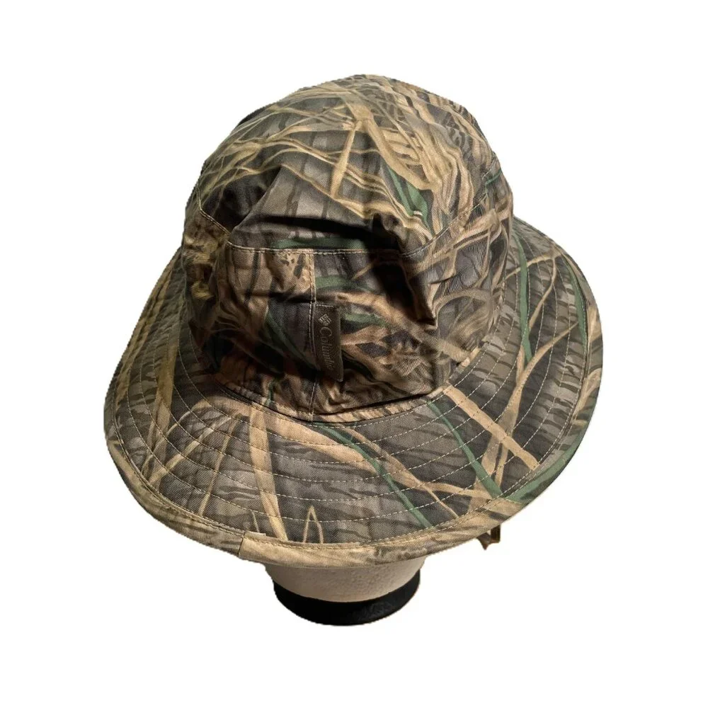 Columbia Unisex S/M Waterfowl Camo Boonie Bucket Hat Wide Brim Hunting Gorpcore